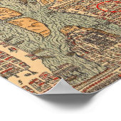 Poster Carte des voies navigables de Londres (Coin)