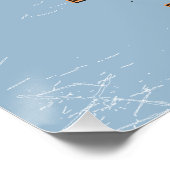 Poster Carte des voyages illustrée de l'Écosse (Coin)