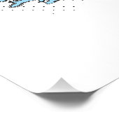 Poster Carte des voyages illustrée de l'Écosse (version T (Coin)