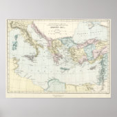 Poster Carte des voyages missionnaires de l'apôtre Paul (Devant)