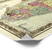 Poster Carte des voyageurs de Long Island, 1855-1857 (Coin)