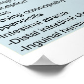 Poster Carte détaillée des symptômes de la fibrose kystiq (Coin)