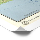 Poster Carte détaillée du Pakistan - 1973 (Coin)