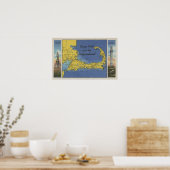 Poster Carte détaillée du Pèlerin (Cuisine)