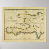 Poster Carte d'Haïti 1814 par Mathew Carey (Devant)