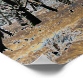 Poster Carte d'hiver de la forêt de Macclesfield Impressi (Coin)