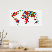 Poster Carte d'indicateur (Cuisine)