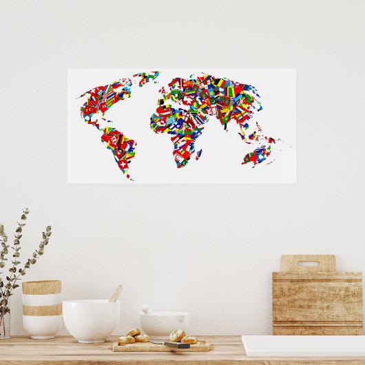 Poster Carte d'indicateur (Cuisine)