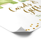 Poster Carte Dinosaure Aquarelle et signe cadeau (Coin)