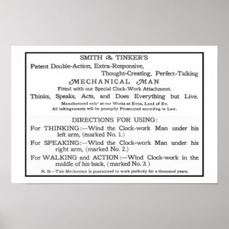 Poster Carte d'instruction Tik-Tok