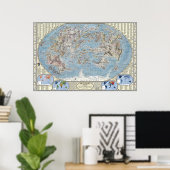 Poster Carte d'Internet 2.0 (Bureau à domicile)