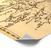 Poster Carte d'Irlande, Familles d'Irlandais et d'Anglais (Coin)