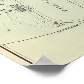 Poster Carte d'Océanport, NJ (Coin)