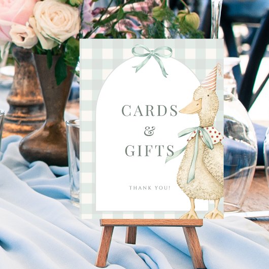 Poster Carte d'oie Silencieuse Cadeaux Tablette Signale P