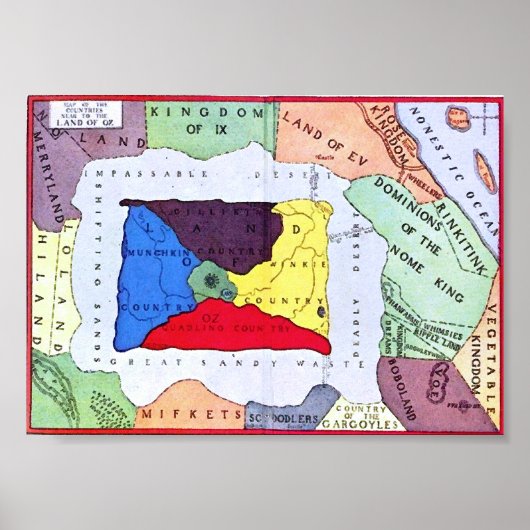 Poster Carte D'Oz (Devant)