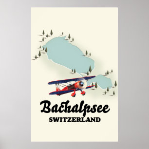 Poster carte du Bachalpsee suisse