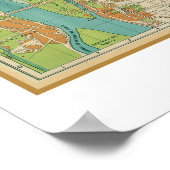 Poster Carte du Caire Egypte - cirque. 1933 (Coin)