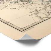 Poster Carte du Canada (Coin)