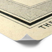 Poster Carte du canal de Suez vintage (1922) (Coin)