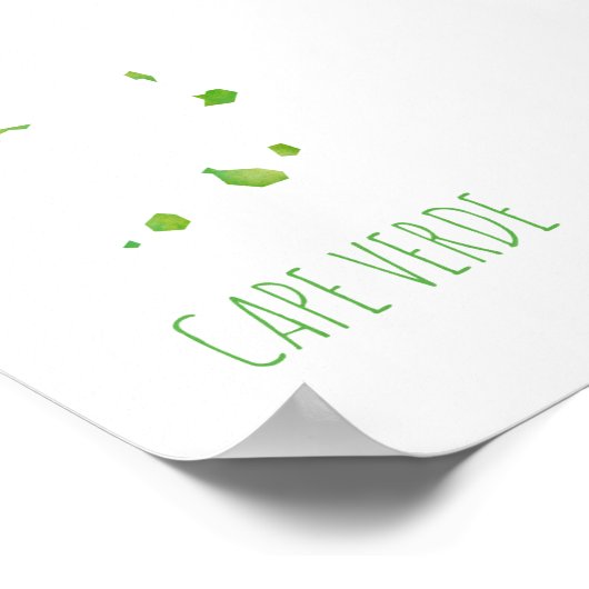 Poster Carte du Cap-Vert (Coin)