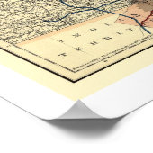 Poster Carte du chemin de fer Atlantique et Pacifique 187 (Coin)