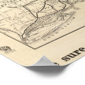 Poster Carte du chemin de fer Boston et Maine (Coin)