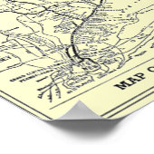 Poster Carte du chemin de fer New Haven 1956 (Coin)