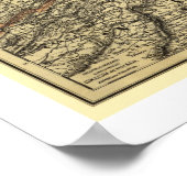 Poster Carte du chemin de fer Washington & Atlantique 188 (Coin)