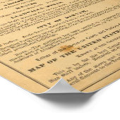 Poster Carte du Colorado par Thayer (Coin)