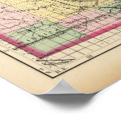 Poster Carte du comté de Bay, Michigan (Coin)