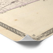 Poster Carte du comté de Benton (Coin)