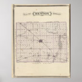 Poster Carte du comté de Benton (Devant)