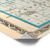 Poster Carte du comté de Clark (Coin)