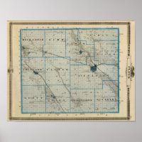 Carte du comté de Floyd, État de l'Iowa