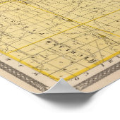 Poster Carte du comté de Grant (Coin)