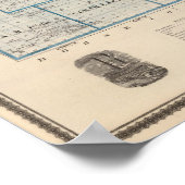 Poster Carte du comté de Hamilton, État de l'Iowa (Coin)