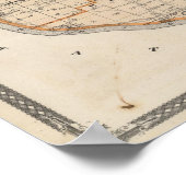 Poster Carte du comté de Harrison (Coin)