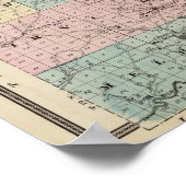 Poster Carte du comté de Jackson, Plat of Friendship (Coin)