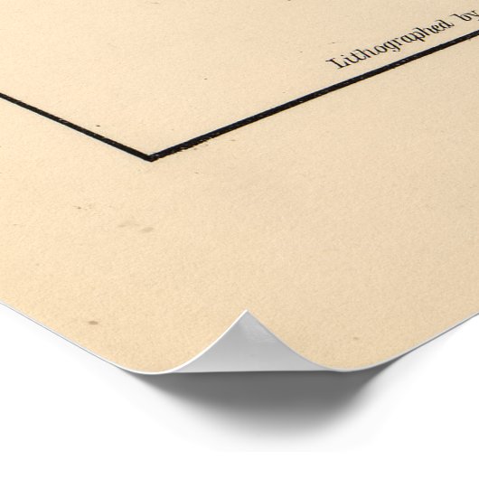 Poster Carte du comté de Lee, Texas (1879) (Coin)