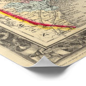 Poster Carte Du Comté De L'État Du Maine (Coin)