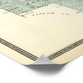 Poster Carte du comté de Lincoln (Coin)