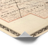 Poster Carte du comté de Logan (Coin)