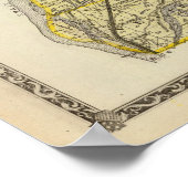 Poster Carte du comté de Madison (Coin)