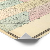 Poster Carte du comté de Marathon (Coin)