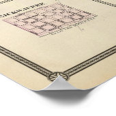 Poster Carte du comté de Marquette et Westfield (Coin)