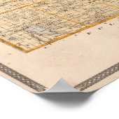 Poster Carte du comté de Marshall (Coin)