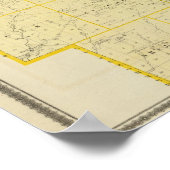 Poster Carte du comté de Monona, État de l'Iowa (Coin)