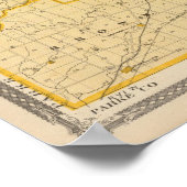 Poster Carte du comté de Montgomery (Coin)