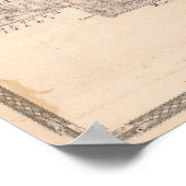 Poster Carte du comté de Noble (Coin)