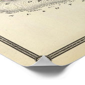 Poster Carte du comté de Pepin et du village de Durand (Coin)